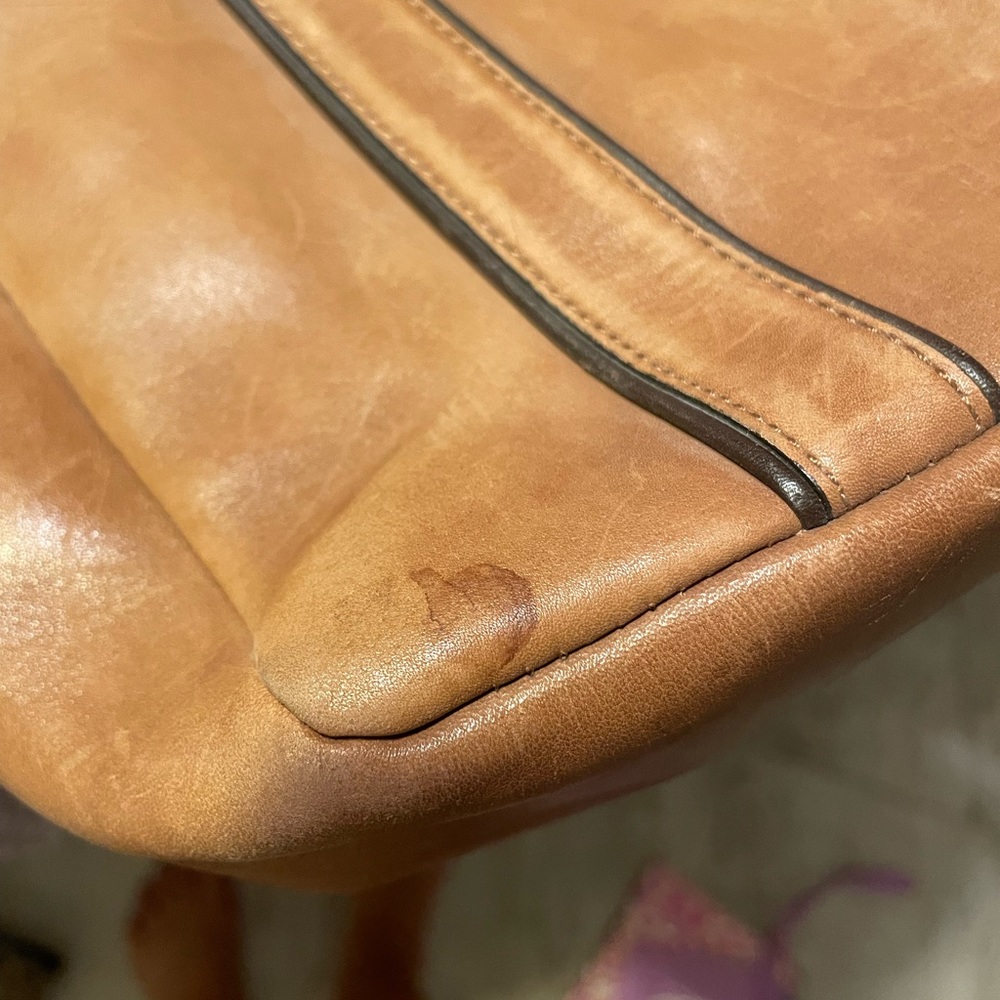 Coach camel shoulder bag